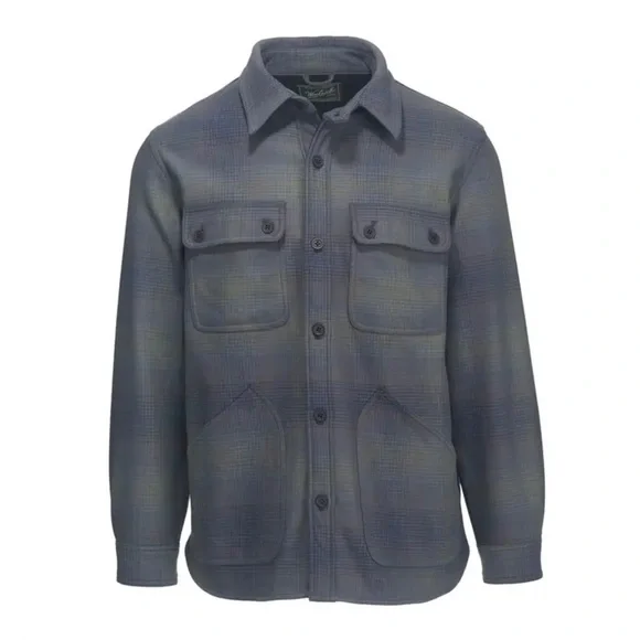 Woolrich West Ridge Cotton Fleece Shirt Jacket Shacket Chore Coat Gorpcore Men M